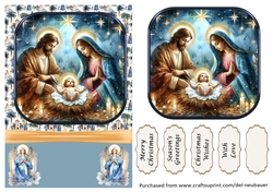 In a Manger He was born 8