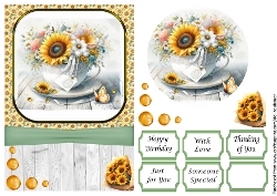 Sunflower Teacups 1