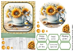 Sunflower Teacups 7