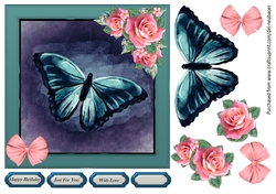 Butterfly Beauty - Blue