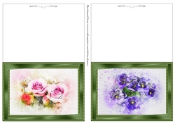 Abstract Floral Notelets 9
