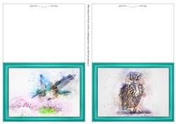 Abstract Bird Notelets 9