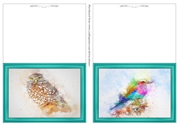 Abstract Bird Notelets 10
