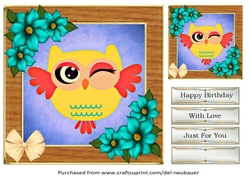Funky Owls Quick card #11