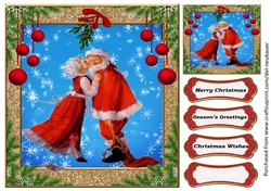 Santa - under the mistletoe