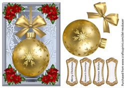 Christmas Bauble - Gold
