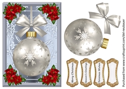 Christmas Bauble - Silver
