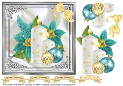 Teal Candle