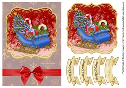 Santas Sleigh - Blue