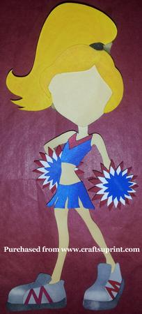 Cheerleader With Pom Poms