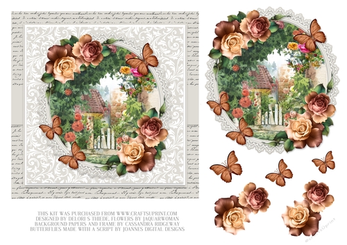 Lovely Village Green Scene - Card Four