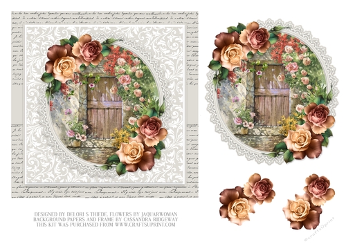 Lovely Village Green Scene - Card Five