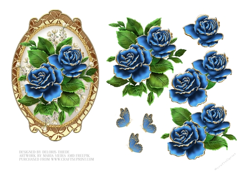 Lovely Roses N Butterflies
