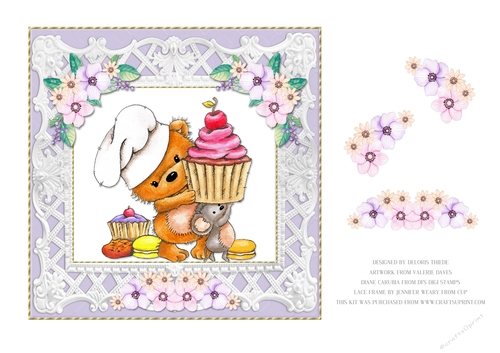 Cupcake Cuties Birthday Topper