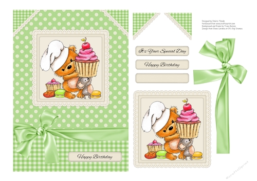 Cupcake Cuties Birthday Topper