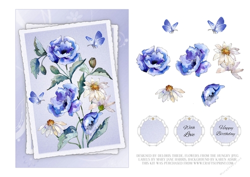 Lovely Watercolor Poppies