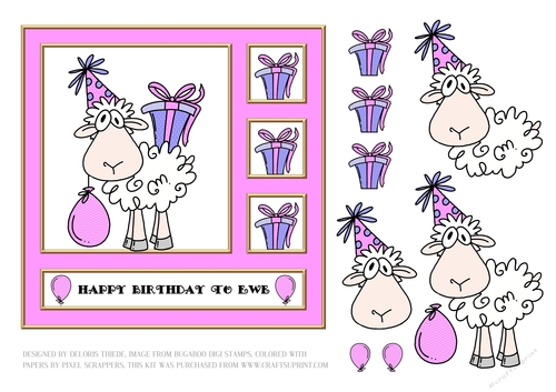 Happy Birthday To Ewe (Pink)
