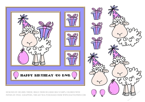 Happy Birthday To Ewe (Purple)