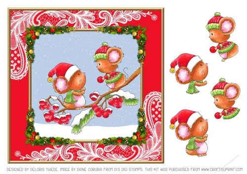 Cute Critters Holiday Topper