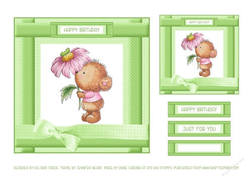 Cute Critters Birthday Topper # 2