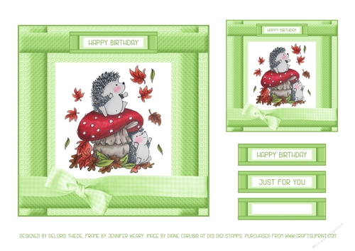Cute Critters Birthday Topper # 3