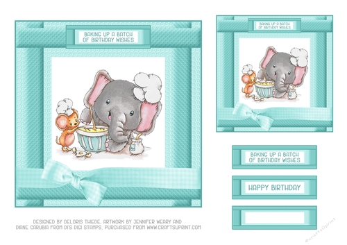 Cute Critters Birthday Topper # 2