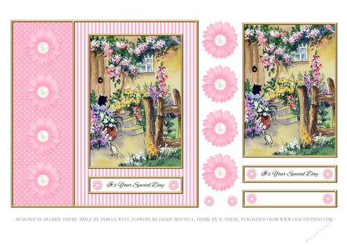 Its Your Special Day Flower Topper (Card One)