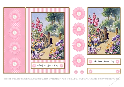 Its Your Special Day Flower Topper (Card Two)