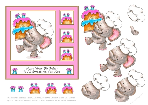 Ellies Birthday (Light Pink)