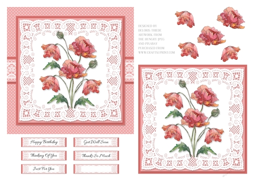 Lovely Watercolor Poppies 
