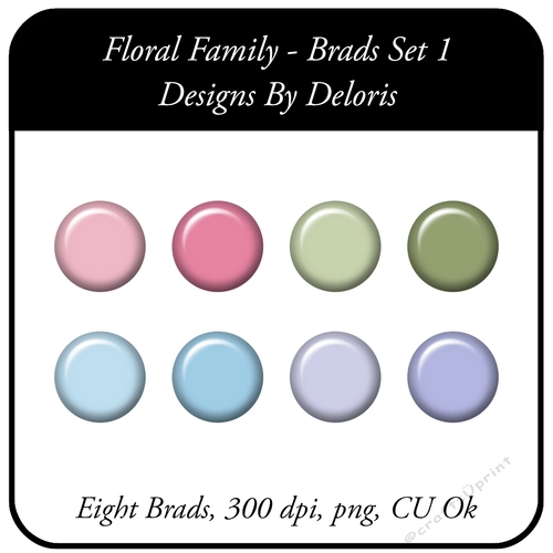Brads Set 1 (Floral Family)
