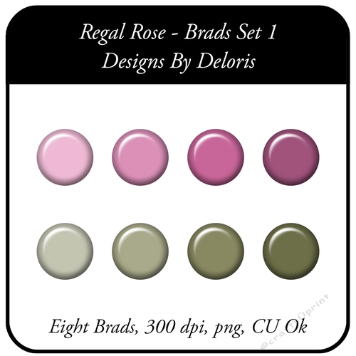 Brads Set 1 (Regal Rose)