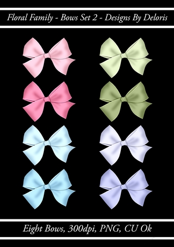 Bows Set 2 (Floral Family)