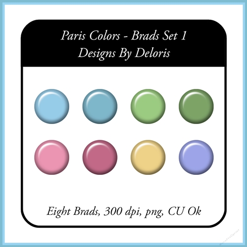 Brads Set 1 (Paris Colors)