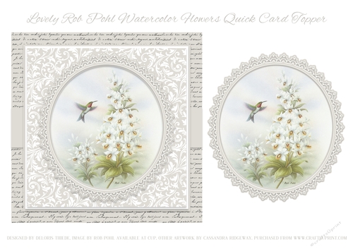 Lovely Rob Pohl Watercolor Flowers