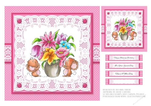 Cute Critters Birthday Topper