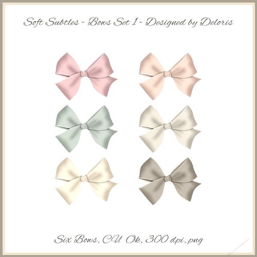 Bows Set 1 (Soft Subtles)