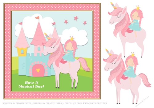 Little Princess and her unicorn topper