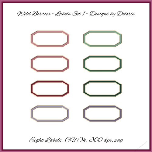 Labels Set 1 (Wild Berries)