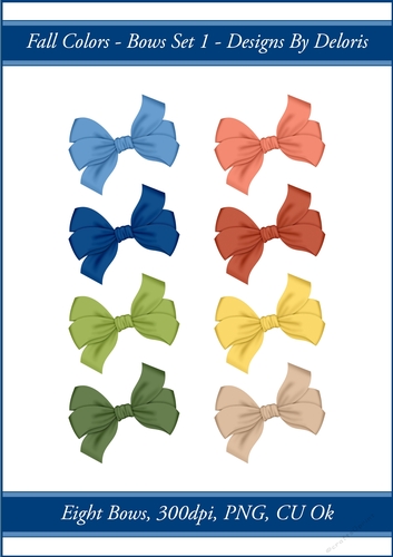 Bows Set 1 (Fall Colors)