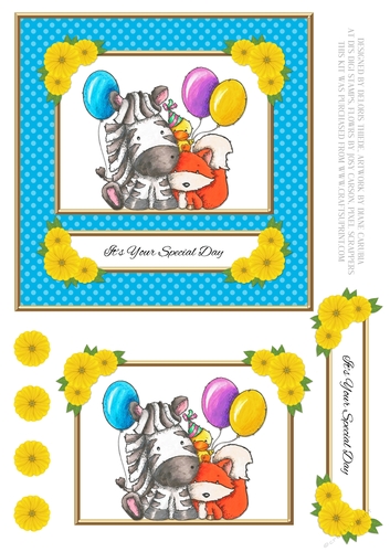 Cute Critters Birthday Topper #1