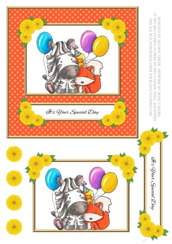 Cute Critters Birthday Topper #2