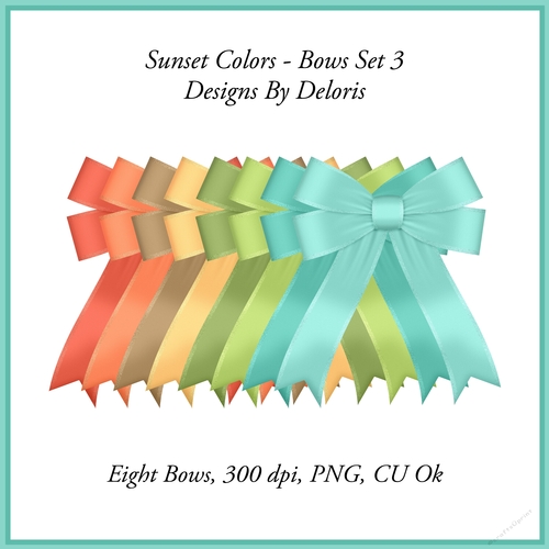 Bows Set 3 (Sunset Color)