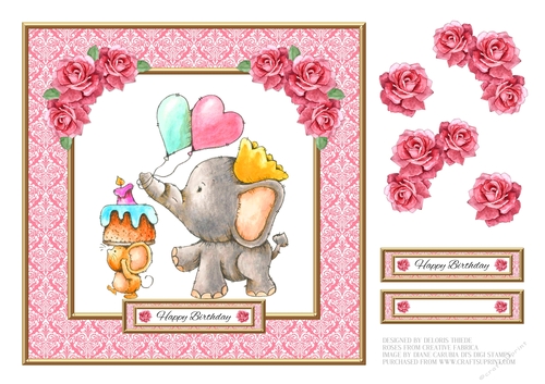 Cute Critters Birthday Topper #2