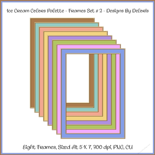 Frames Set 2 - Ice Cream Colors