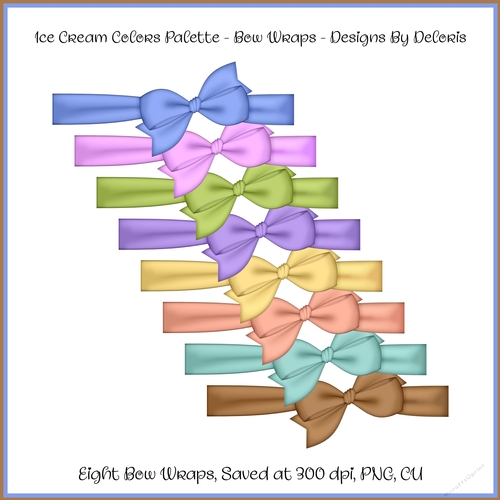 Ribbon Wraps - Ice Cream Colors