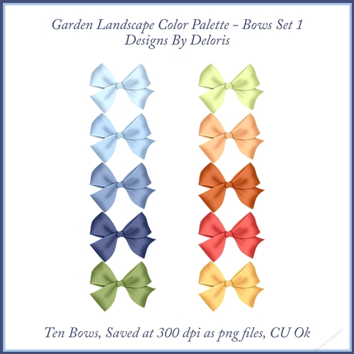 Bows Set 1 (Garden Colors)
