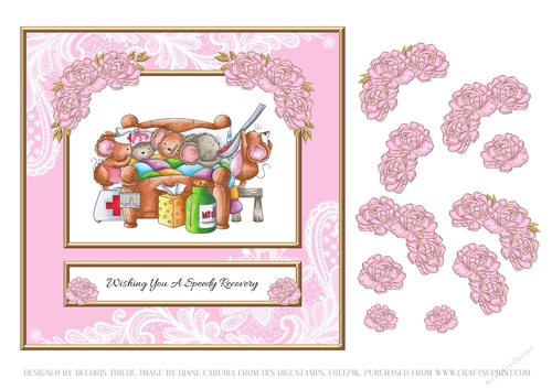 Cute Critters Get Well Card #1