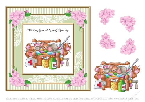 Cute Critters Get Well Card #2