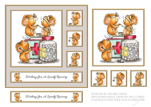 Cute Critters Get Well Card #5